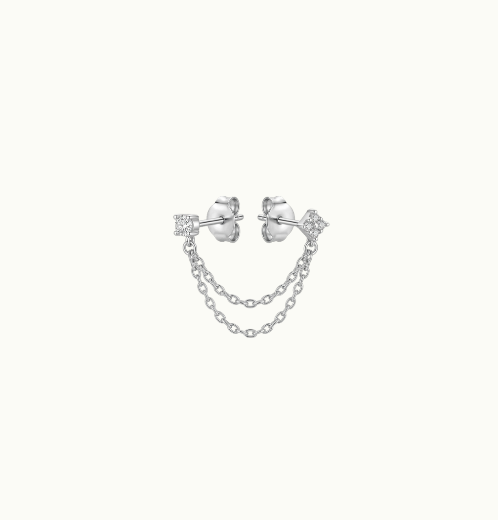Boucle d'oreille en Argent STAR