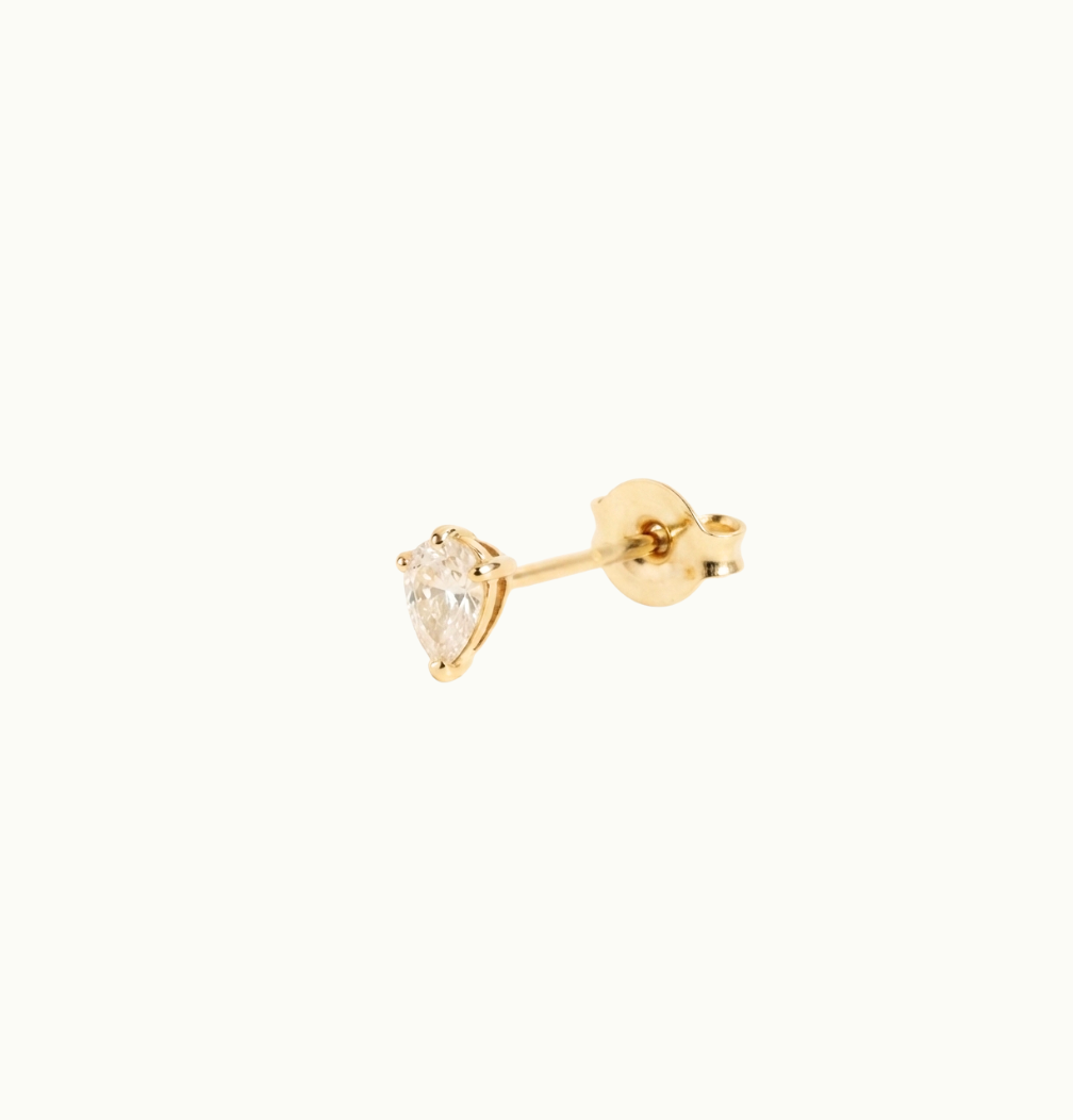 Boucle d'oreille plaqué or (18k) LEA