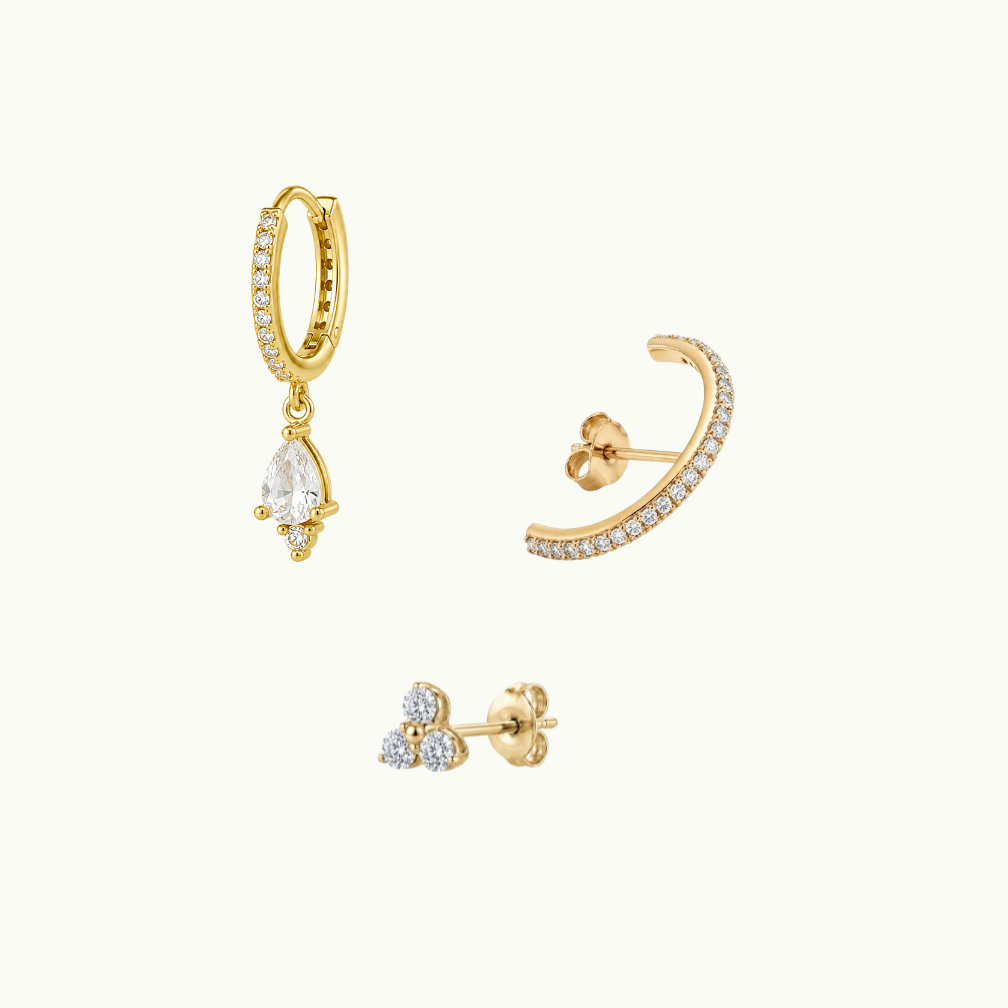 Composition plaqué or 18 carats HESTIA